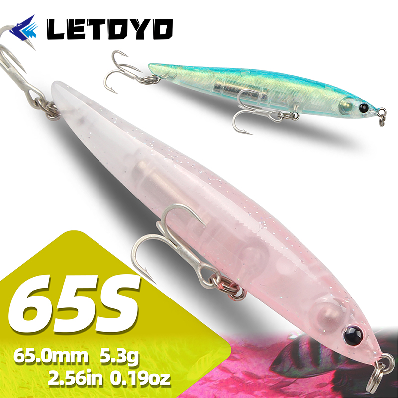 Fishing Lure Spinnerbait - LETOYO Sinking Pencil Lures 65mm 5.3g