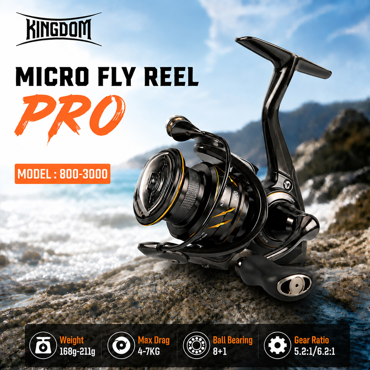 Abu Garcia Reel Max - Kingdom Micro Fly Pro Fishing Spinning