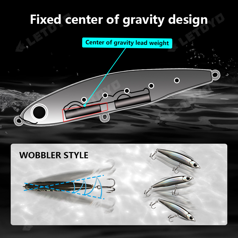LETOYO Sinking Pencil 17g 12g- - Fishing Lure Spinnerbait 评论和价格