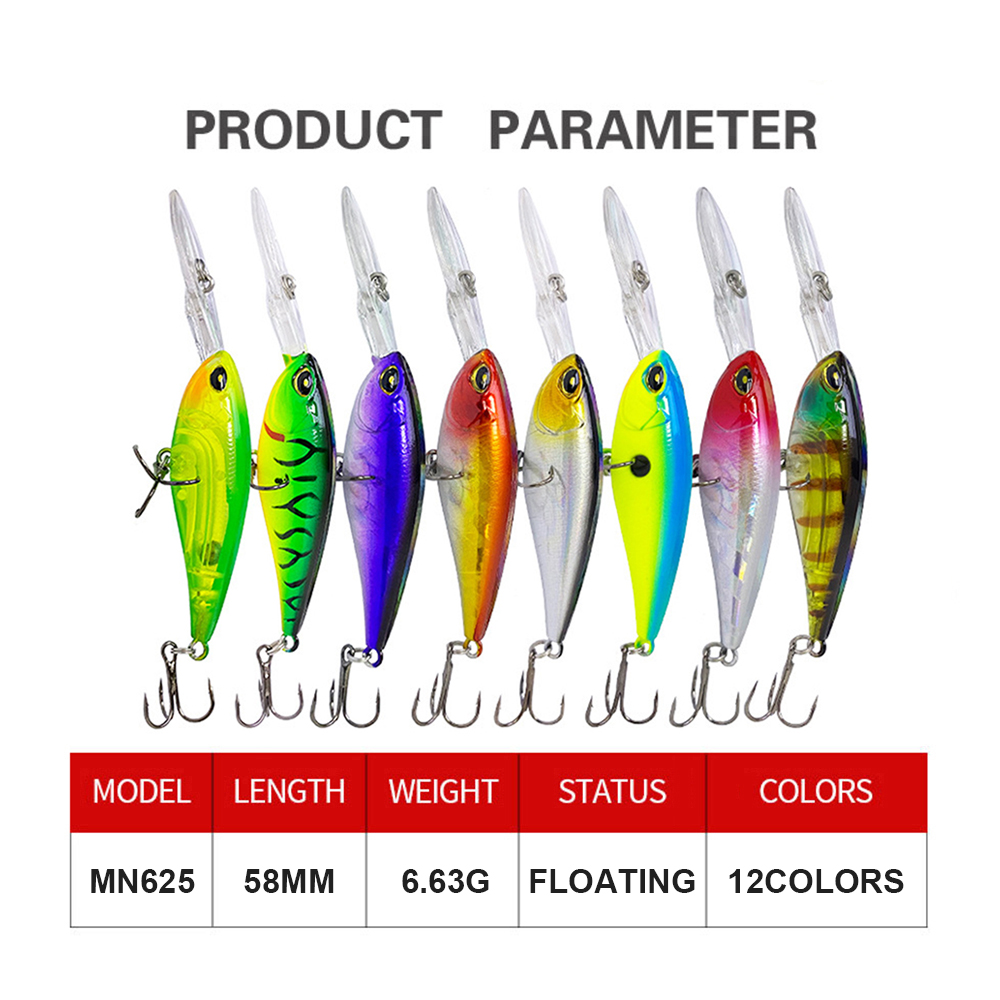 5.8cm 6.63g Fishing Lures Floa - Fishing Lure Jerkbait 评论和价格