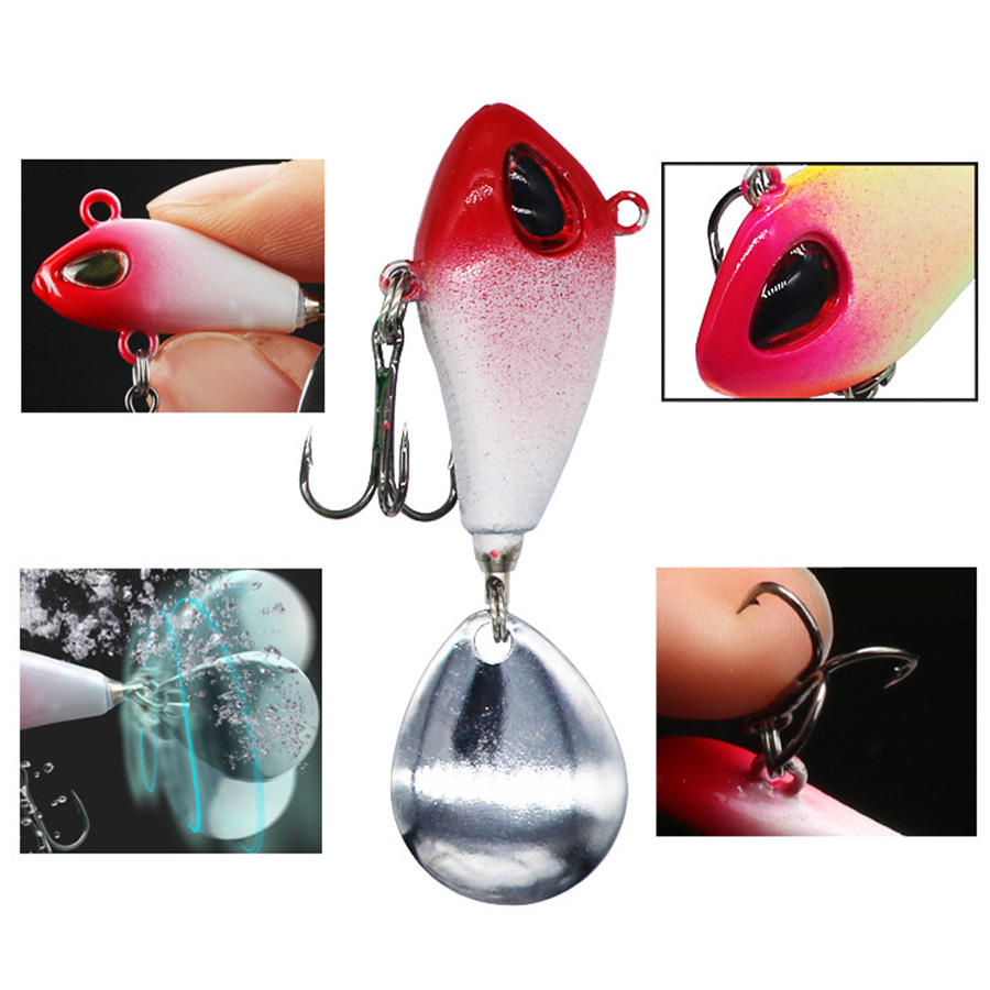 Metal Vib Fishing Micro Spinne - Fishing Lure Blade Bait 评论和价格