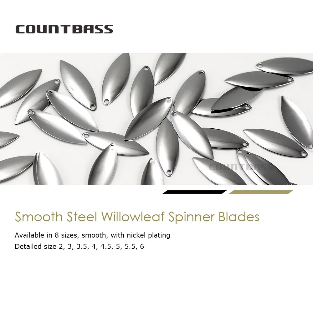 Countbass 50pcs Nickel Steel W - Fishing Lure Spinnerbait 评论和价格