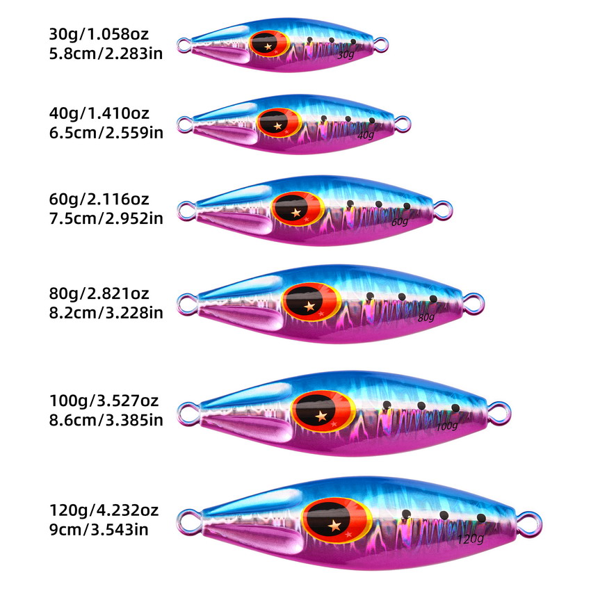 8pcs/lot Metal Jig Fishing Lur - Fishing Lure Spoon 评论和价格